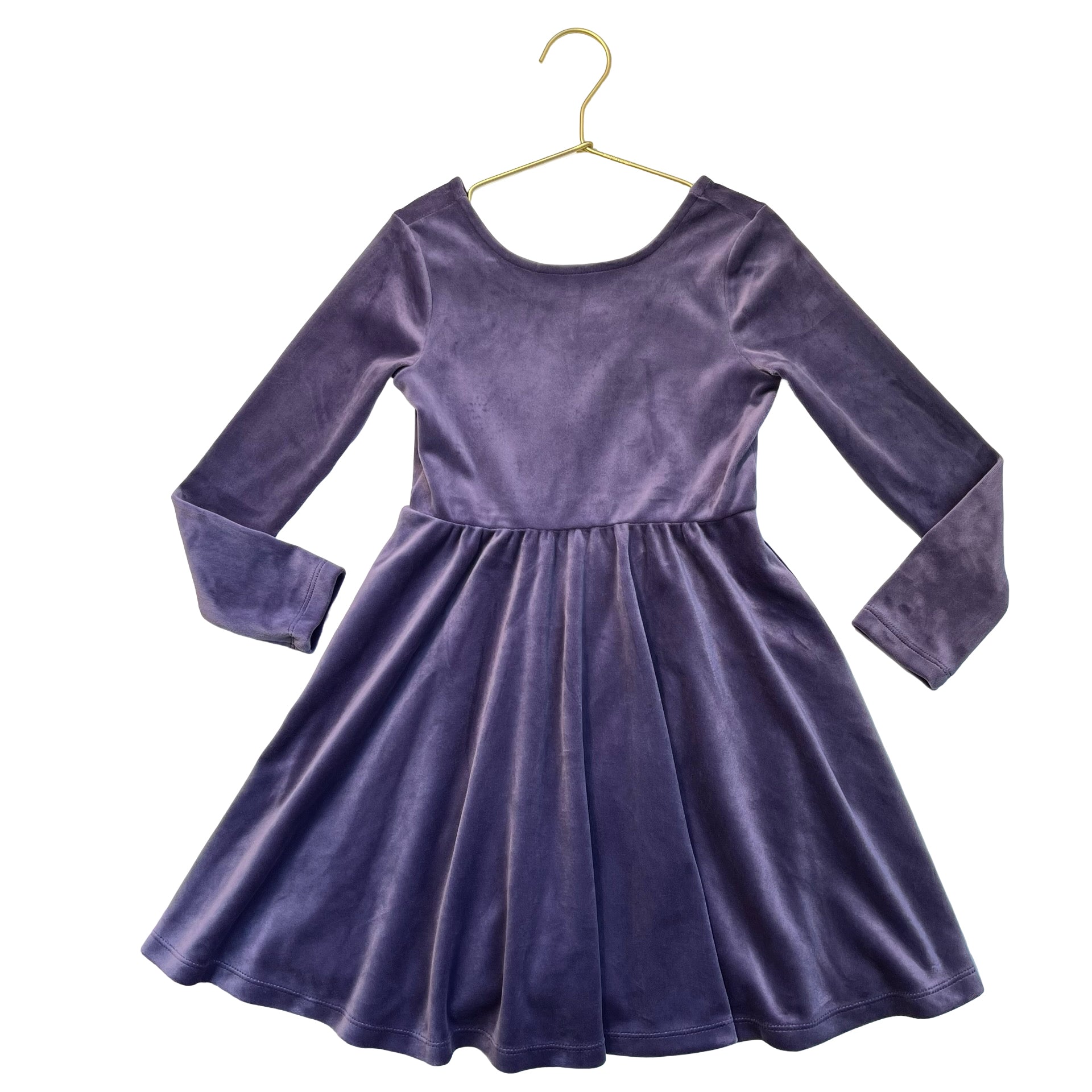 Tea Collection Plum Velvet Dress - Size 6