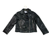 Zara Black Faux Leather Moto Jacket - Size 9