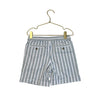 Janie and Jack White, Yellow, Blue Striped Shorts - Size 6