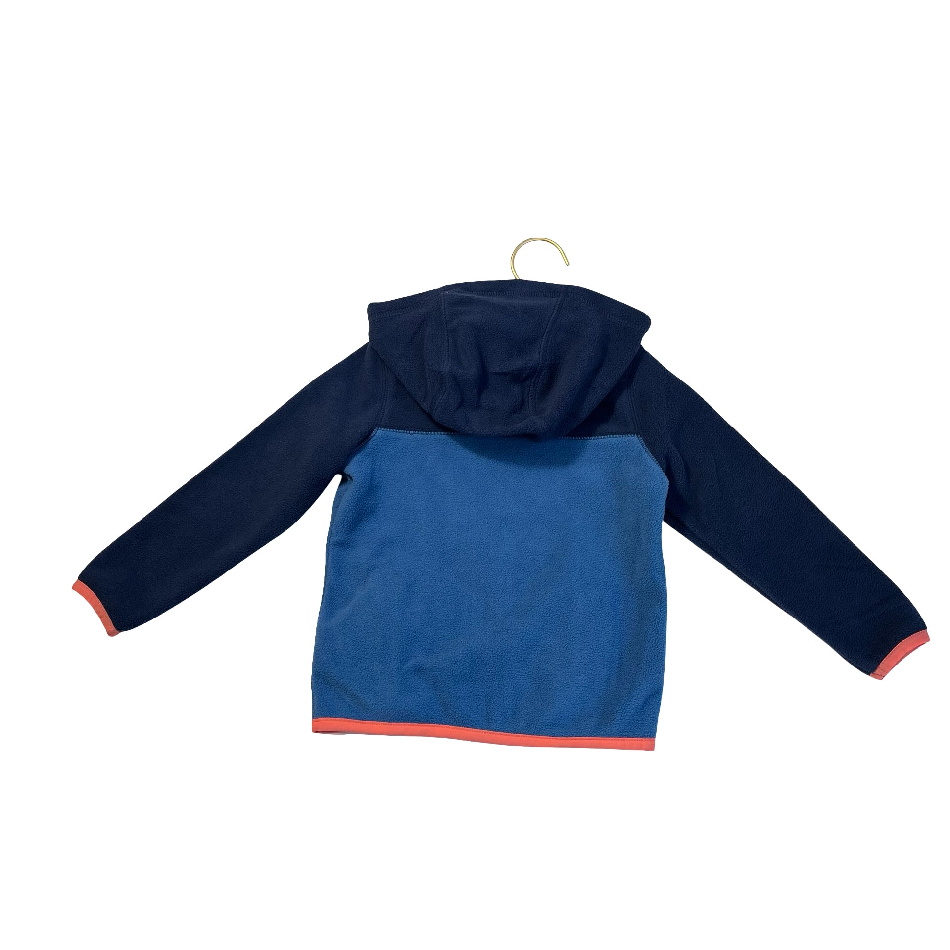 Lands' End Blue & Navy Hooded Fleece Jacket - Size 2T