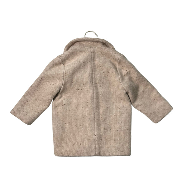 H&M Tan Herringbone Tweed Coat - Size 2T
