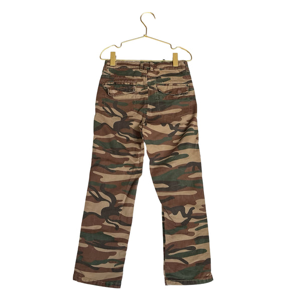 Zara Tan, Brown, Green Camouflage Pants - Size 7