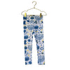 Urban Smalls White, Blue, Yellow Hanukkah Print Leggings - Size 3T