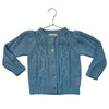 Pink Chicken Blue Cable-Knit Cardigan Sweater - Size 4Y
