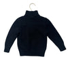 Polo Ralph Lauren Black Cotton Quarter-Zip Sweater - Size 3