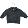 Baby Gap Gray Cotton Chunky V-Neck Cardigan Sweater - Size 12-18 Mo
