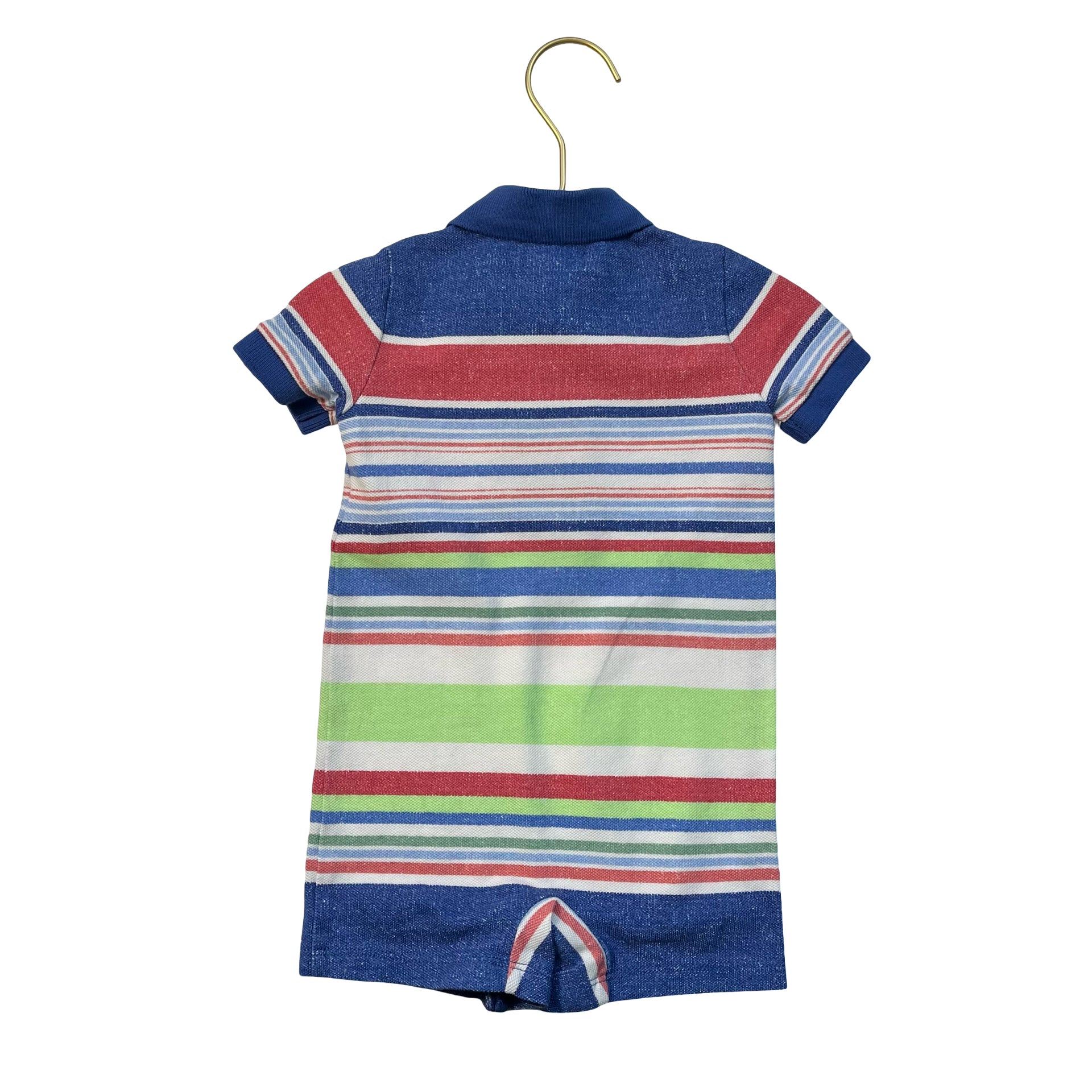 Ralph Lauren Striped Polo Romper - Size 6 Mo