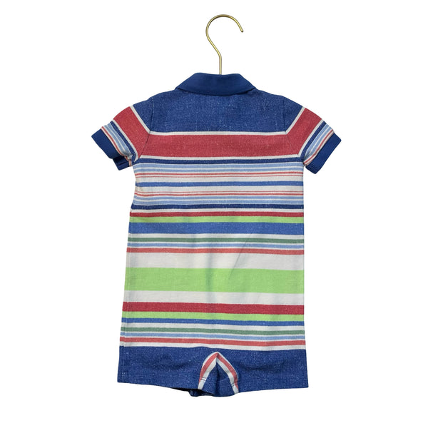 Ralph Lauren Striped Polo Romper - Size 6 Mo