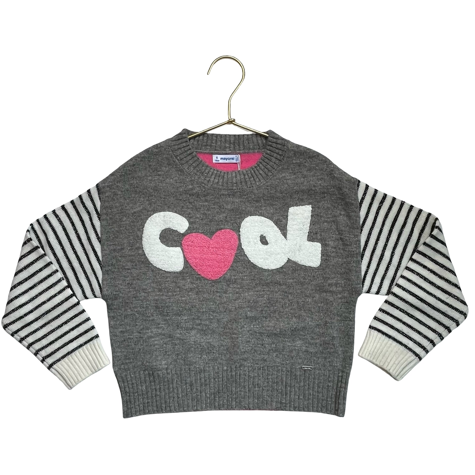Mayoral Gray 'Cool' Sweater - Size 6