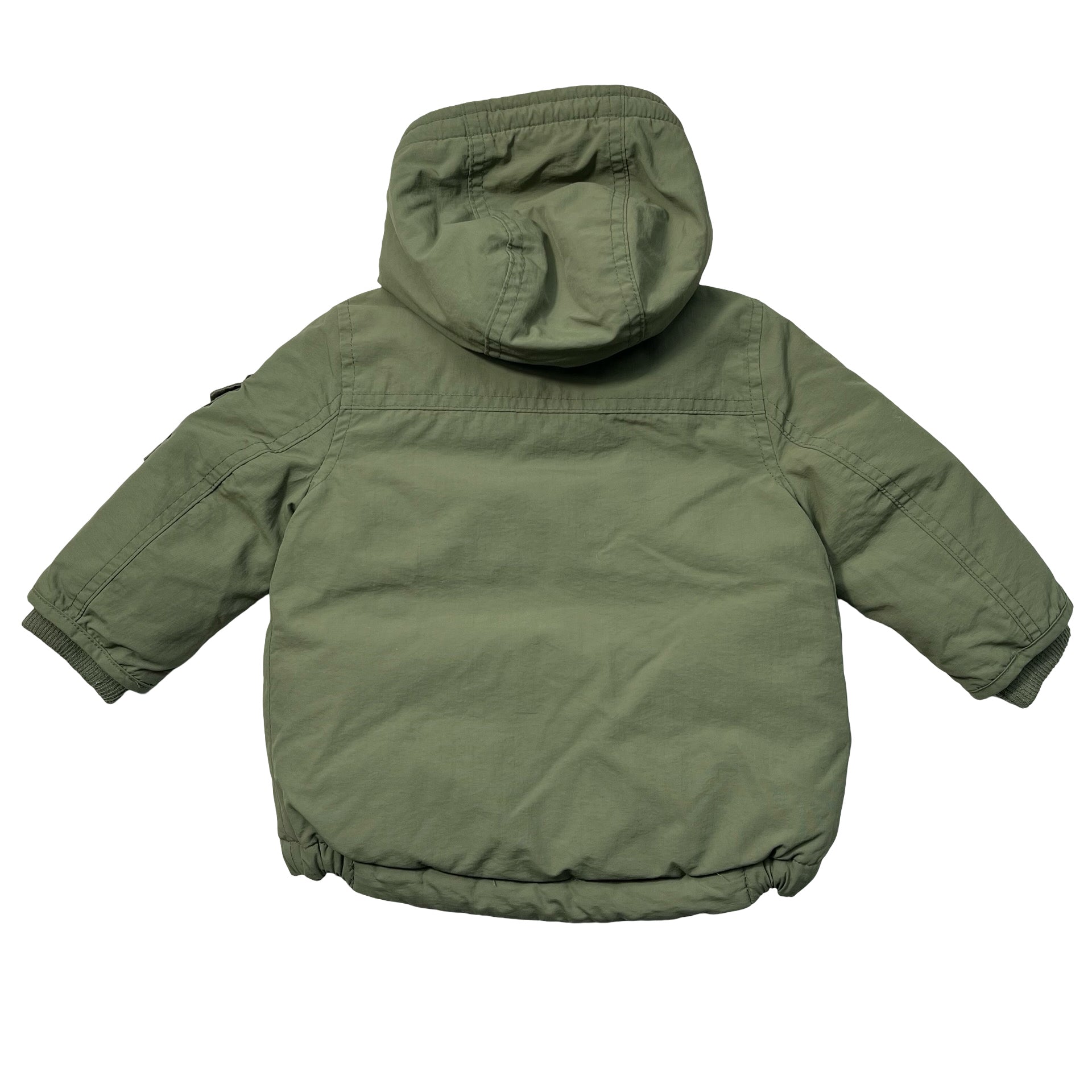 Baby Gap Olive Green Hooded Jacket - Size 6-12 Mo