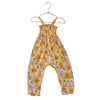 Angel Dear Pink & Yellow Sunflower Print Cotton Gauze Jumpsuit - Size 18-24 Mo