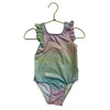 Old Navy Pastel Ombre Mermaid Scale Print Sparkle Swim Suit - Size 18-24 Mo