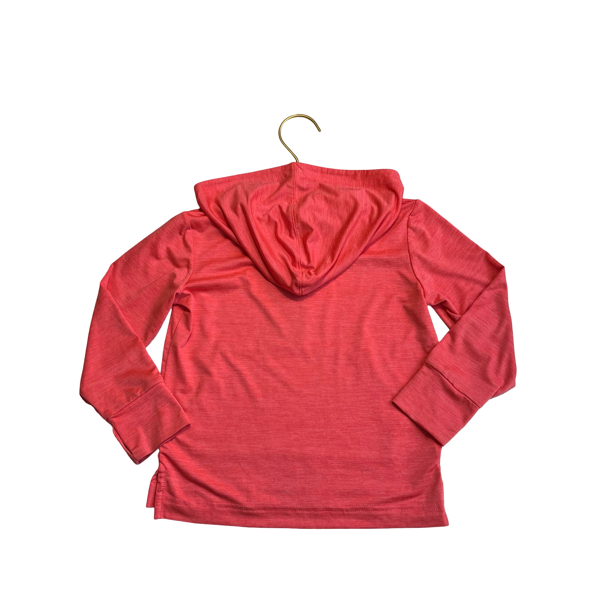 Primary Coral Hooded Athletic Shirt - Size 2-3