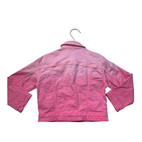 Billieblush Pink Ombre Dip Dye Denim Jacket - Size 5