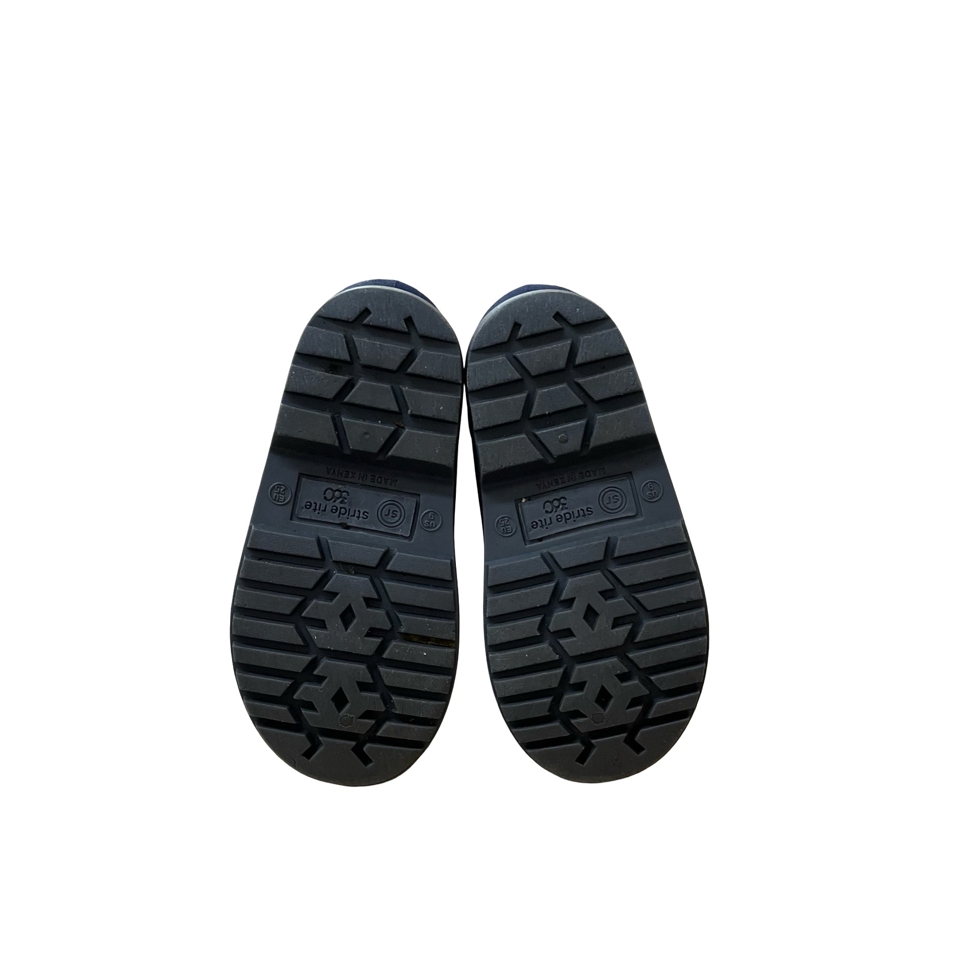 Stride Rite Navy Rain Boots, Removable Gray Lining - Size 9