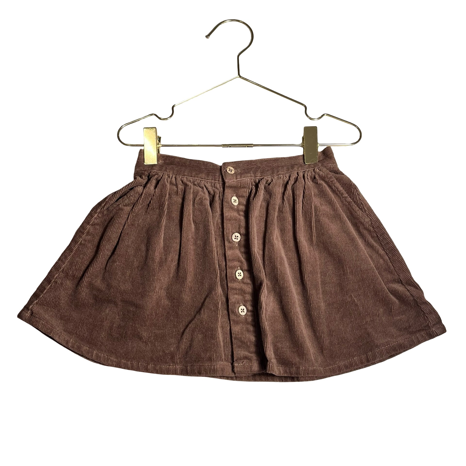 Rylee & Cru Brown Corduroy Skirt - Size 4-5Y