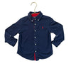 Polo Ralph Lauren Navy Button Down Polo Shirt - Size 2