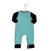 Marie Nicole Light Teal Candy Corn Applique One-Piece - Size 3-6 Mo