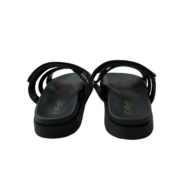 Link 'Gigi' Black Sandals New in Box - Size 1Y Big Kids