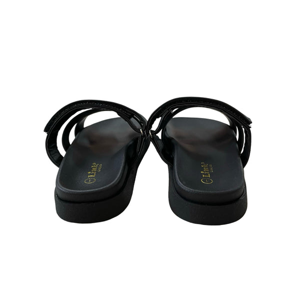 Link 'Gigi' Black Sandals New in Box - Size 1Y Big Kids