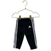 Adidas Black 3-Stripe Athletic Joggers - Size 6 Mo