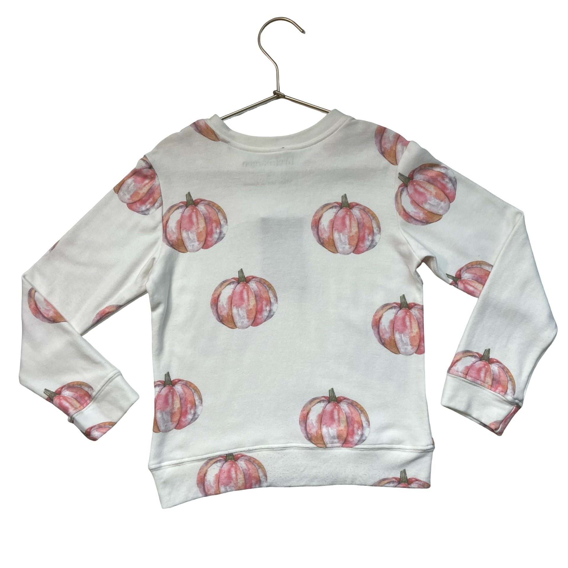 Brokedown Ivory Pumpkin Print Lightweight Sweatshirt - Size 5