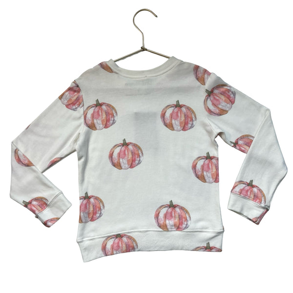 Brokedown Ivory Pumpkin Print Lightweight Sweatshirt - Size 5