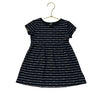 Old Navy Black Striped Pattern Dress - Size 18-24 Mo