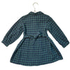 Zara Green & Navy Check Shirt Dress - Size 5-6