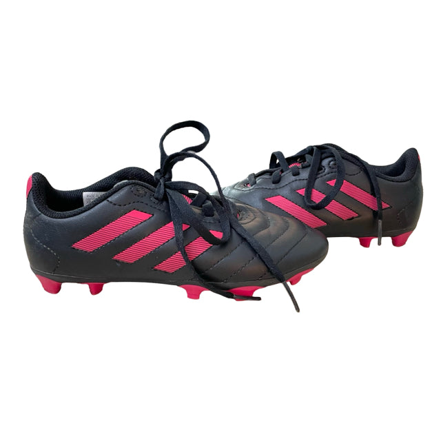 Adidas Black & Hot Pink Soccer Cleats - Size 1Y