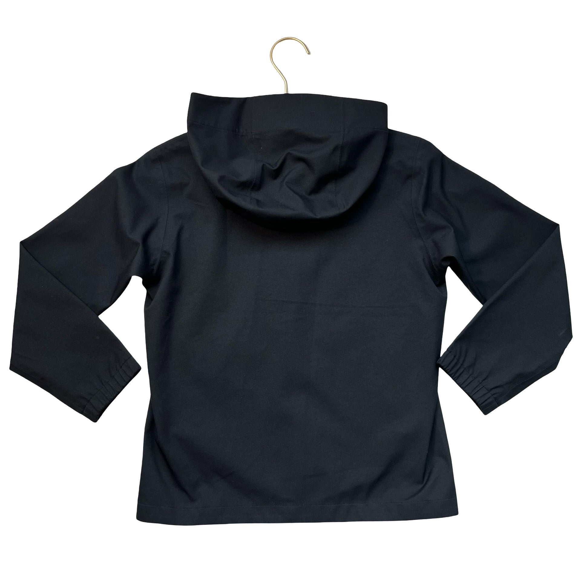 Uniqlo 'Water Resistant' Black Hooded Windbreaker Jacket - Size 9-10