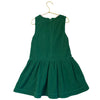 Mini Boden Green Corduroy Heart Pocket Overall Dress - Size 6-7