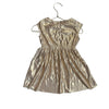 Crewcuts Gold Metallic Dress - Size 2