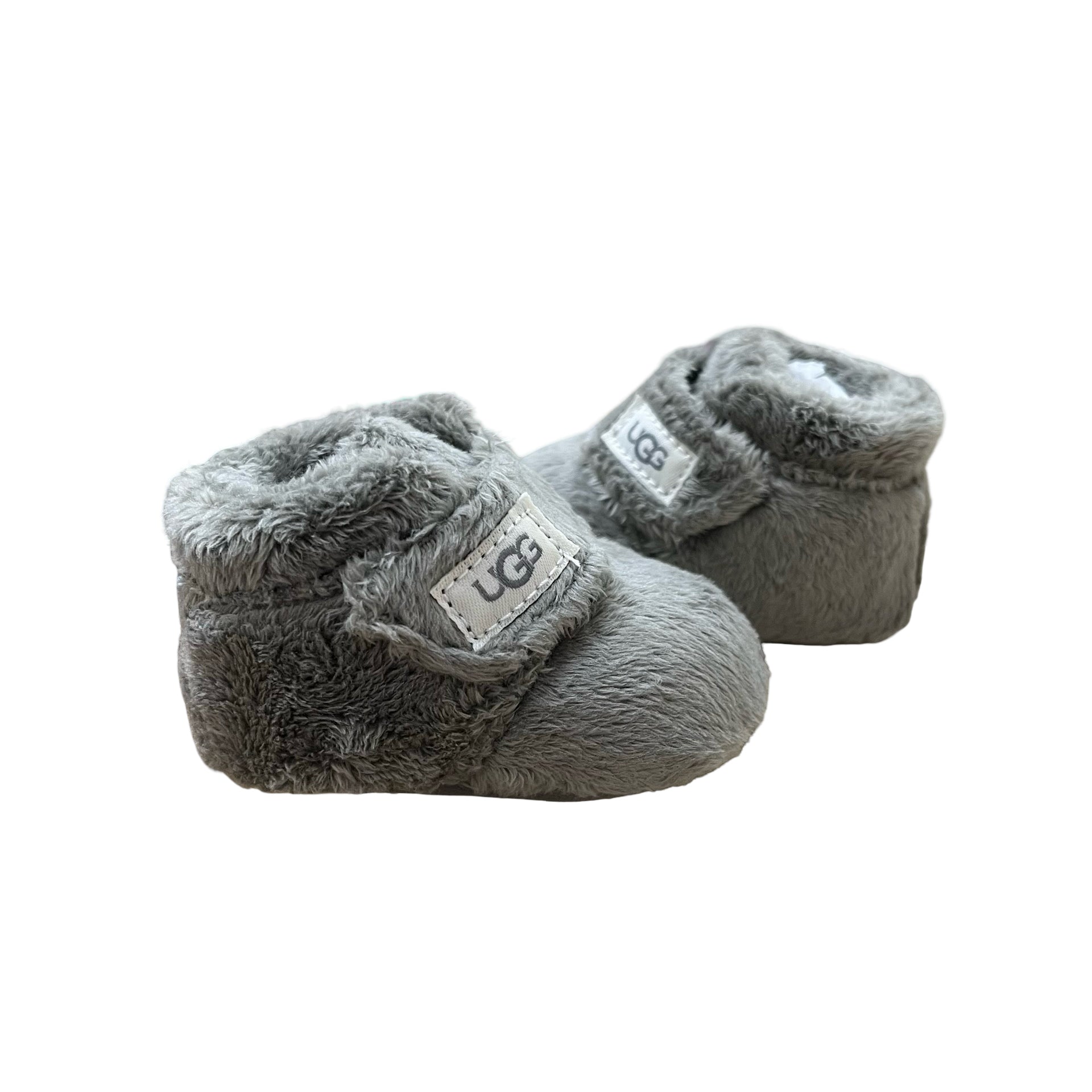 UGG Gray Fleece Booties - New In Box - Size 0/1 (0-6 Months)