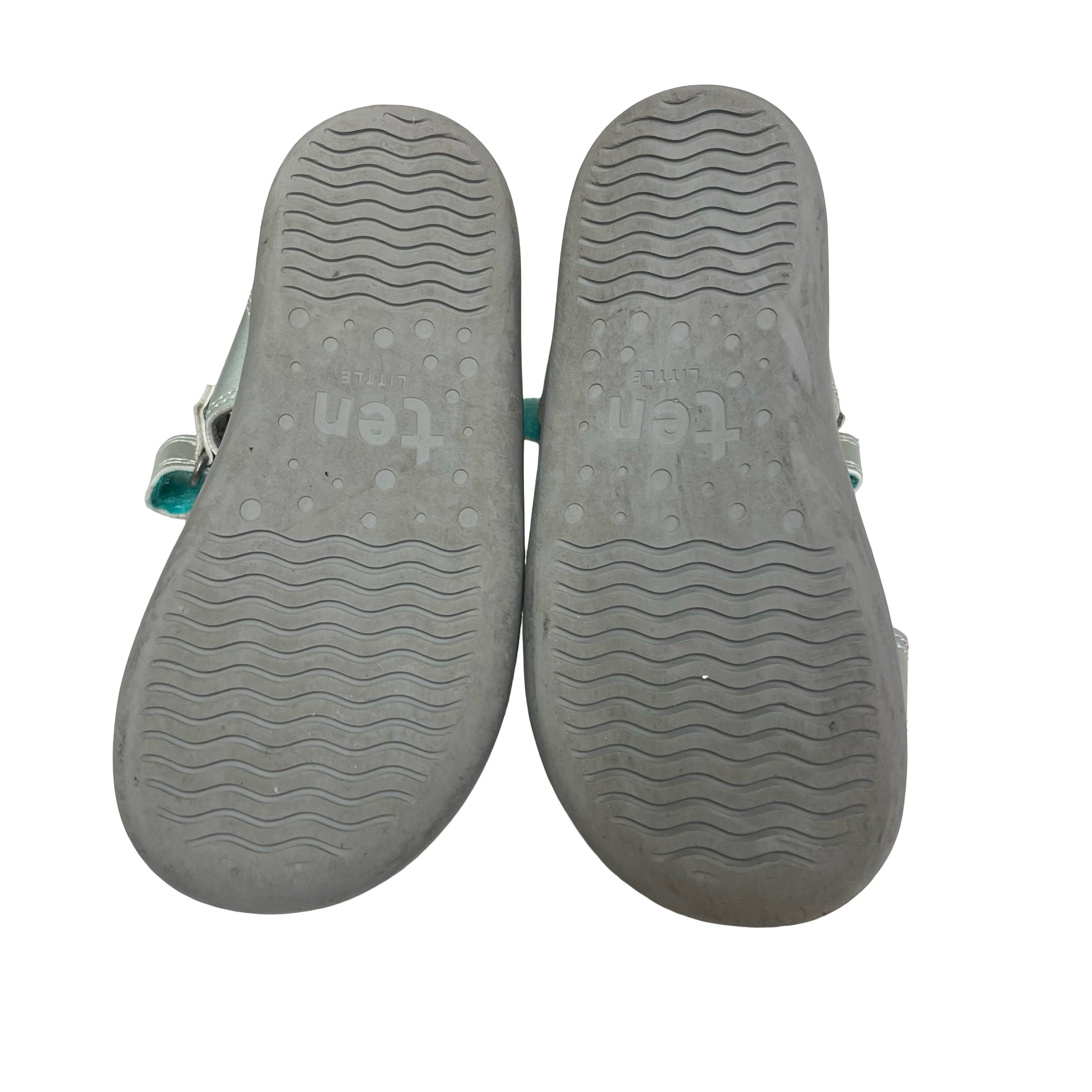 Ten Little Silver Sandals - Size 10