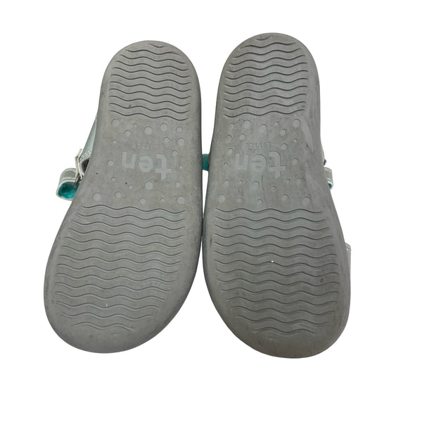 Ten Little Silver Sandals - Size 10