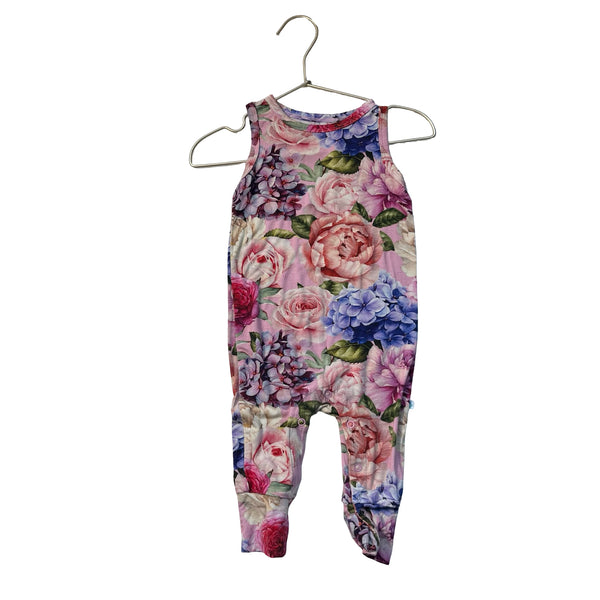 Posh Peanut Floral One-Piece - Size 9-12 Mo