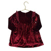 Zara Burgundy Velour Glitter Star Dress - Size 12-18 Mo