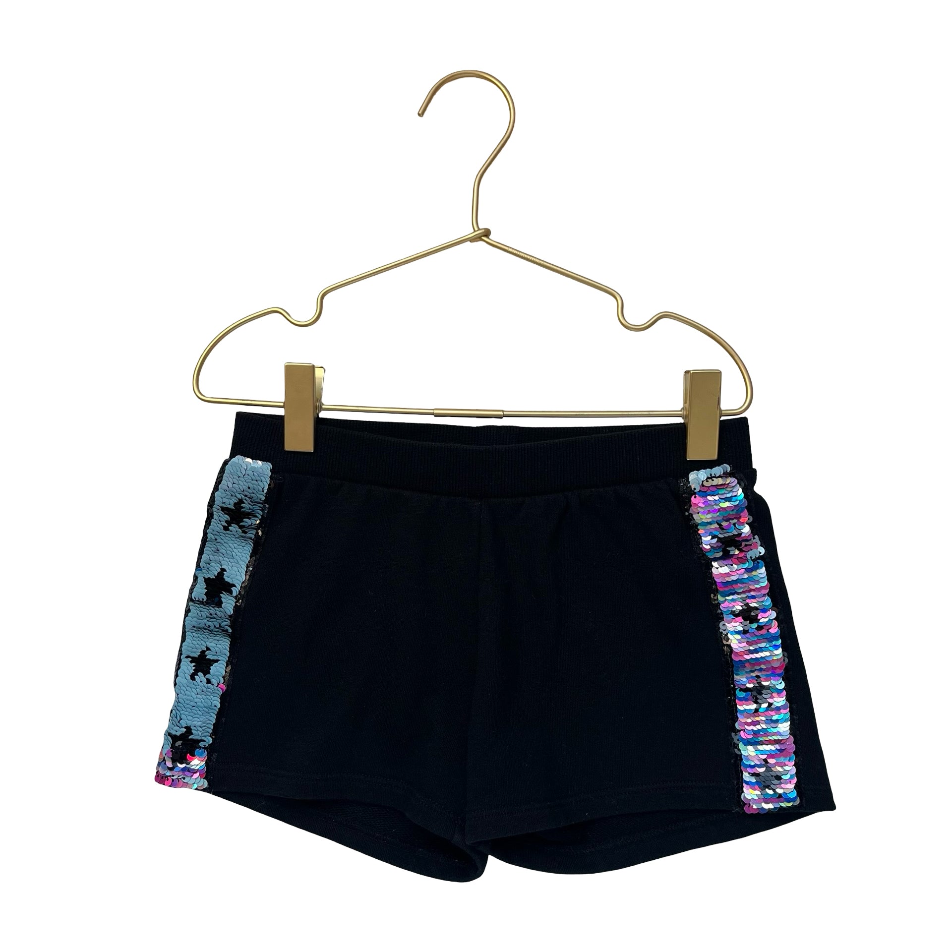 Rockets of Awesome Black & Flip Sequin Shorts - Size 7