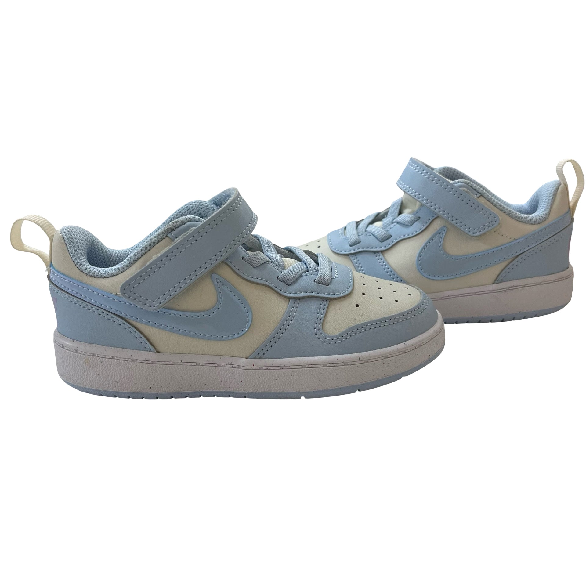 Nike Ivory & Iridescent Light Blue Sneakers - Size 9C