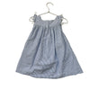 The Little White Company Blue & White Seersucker Dress - Size 2-3