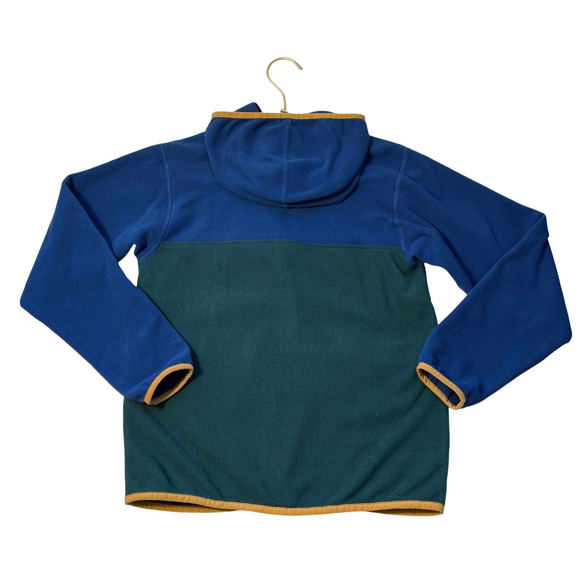Patagonia Blue & Green Hooded Fleece Jacket - Size L 12