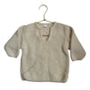 Egg Pima Cotton & Alpaca Ivory V-Neck Sweater - Size 18-24 Mo
