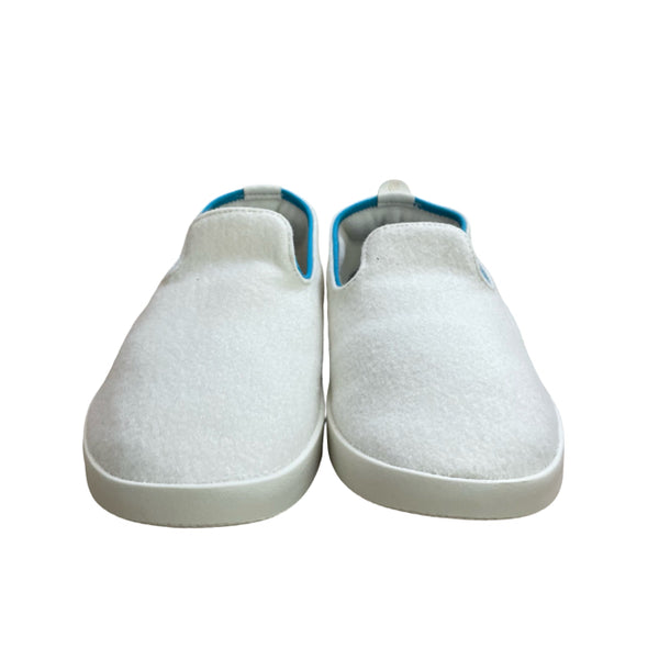 Allbirds Ivory & Teal Trim Felted Slip On Sneakers - Size 3Y