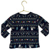 Old Navy Navy Holiday Dino Tee - Size 2