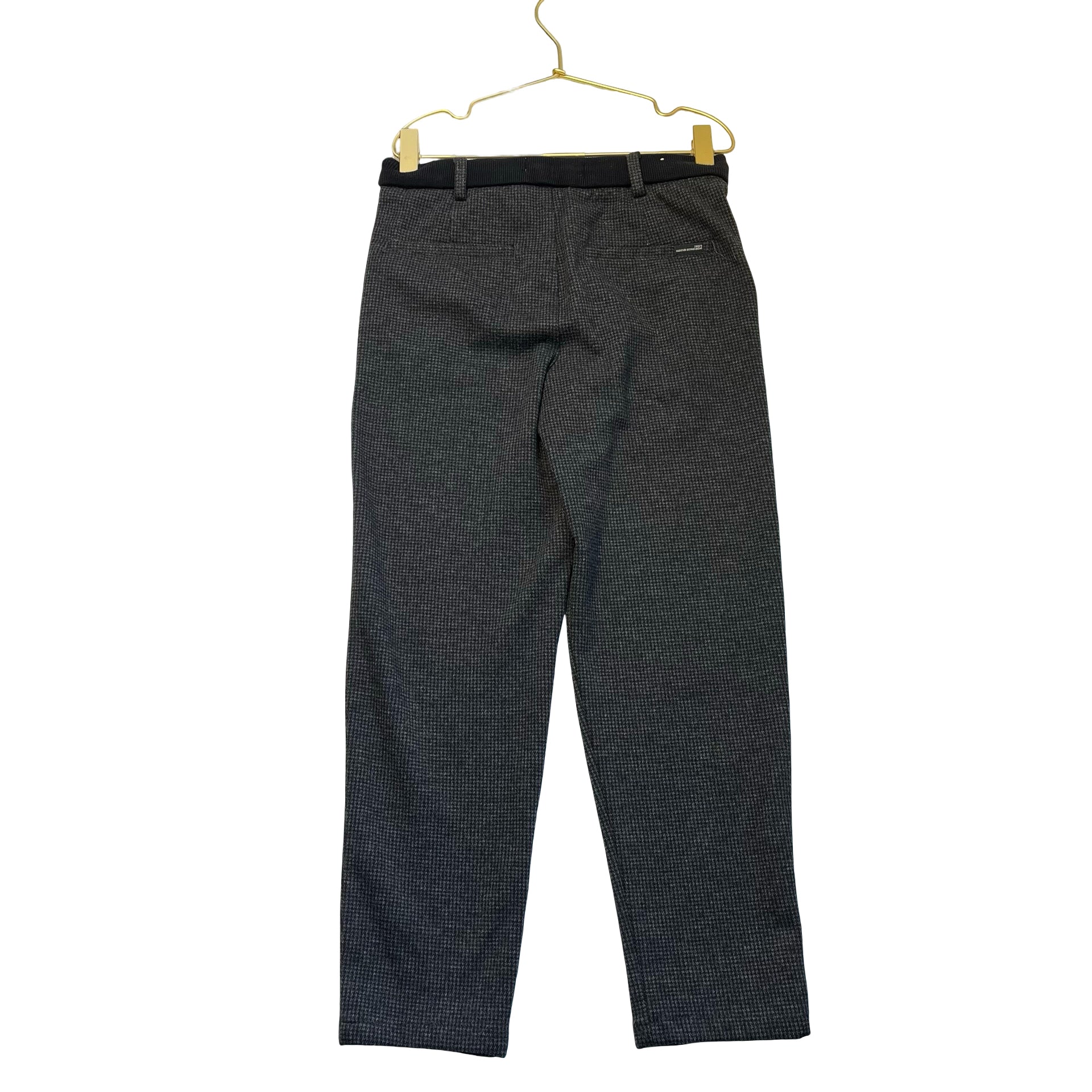 Zara Dark Gray & Black Houndstooth Plaid Pants - Size 9