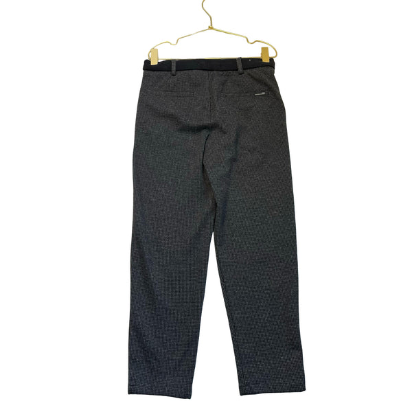 Zara Dark Gray & Black Houndstooth Plaid Pants - Size 9