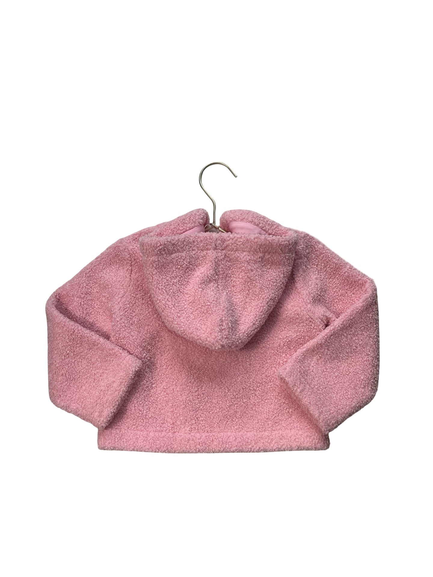 Janie and Jack Pink Hooded Boucle Jacket - Size 2T