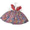 Nellystella Blue & Multicolor Floral Eyelet Sleeveless Dress - Size 2