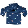 Holy & Beau Navy Dinosaur 'Color Changing' Hooded Raincoat - Size 5-6